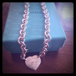 Tiffany name tag necklace